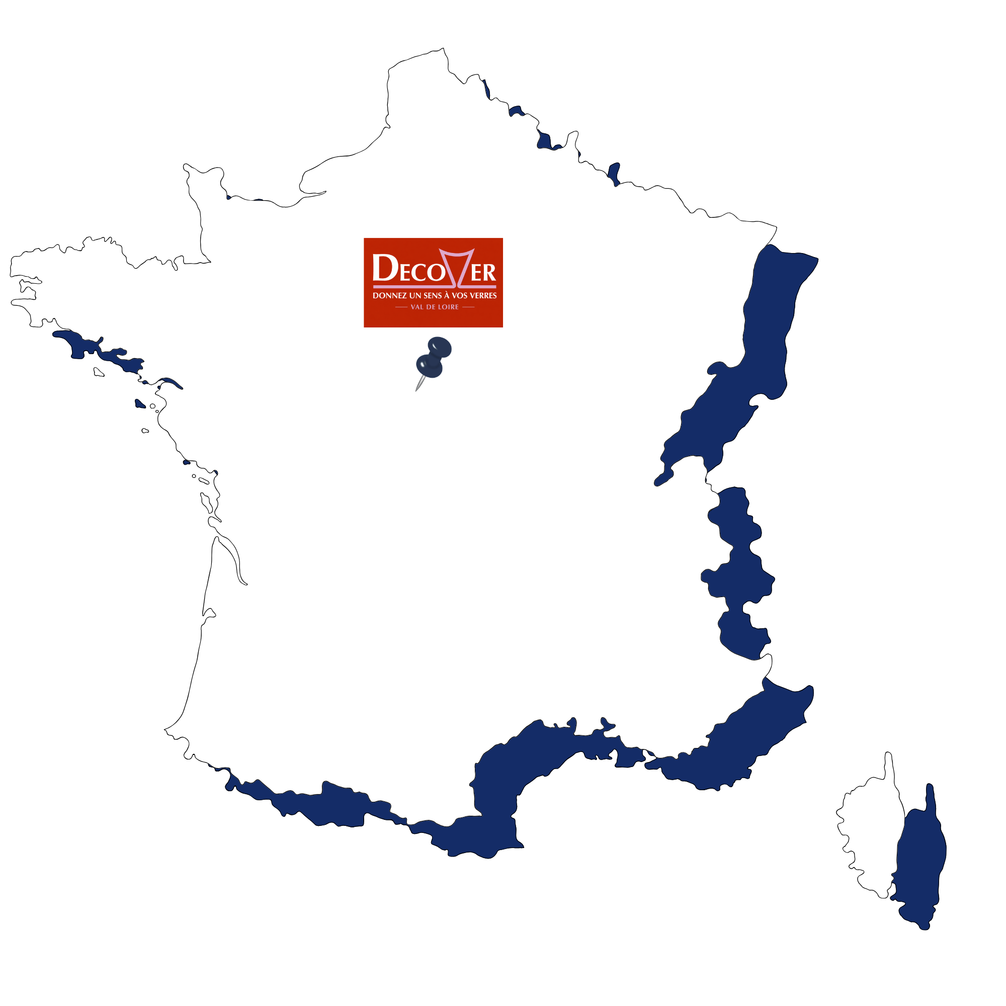 Carte Decover Val de Loire